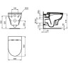 Унитаз подвесной IDEAL STANDARD Esedra Rimless T365701